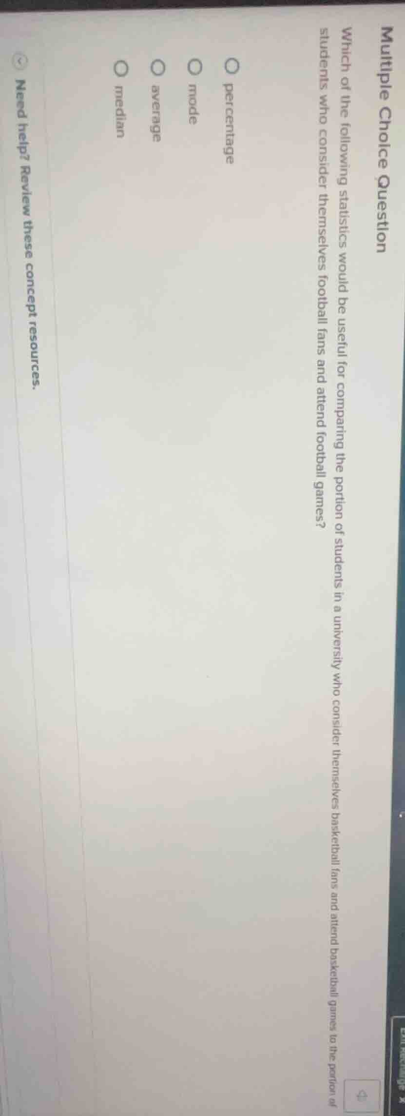 multiple choice question which of the following statistics would be use…