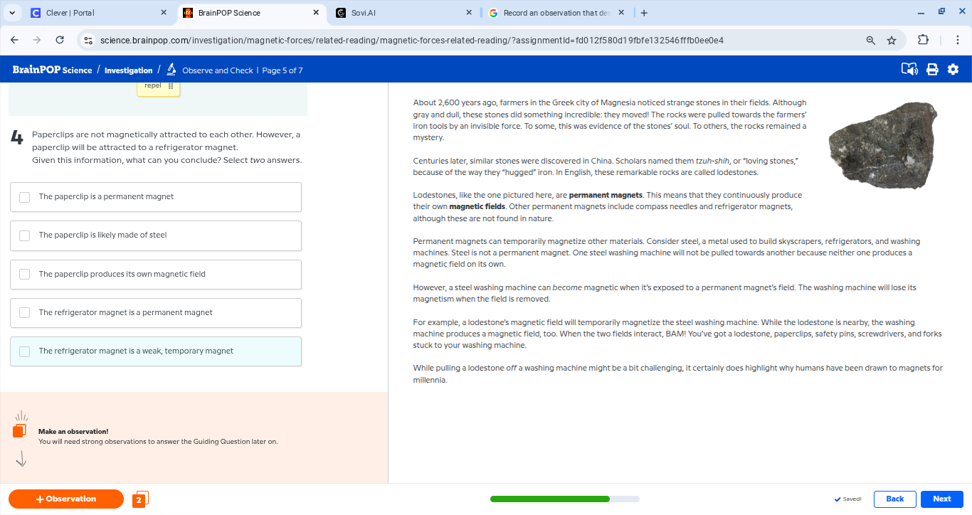 brainpop science / investigation / observe and check | page 5 of 7 4 pa…