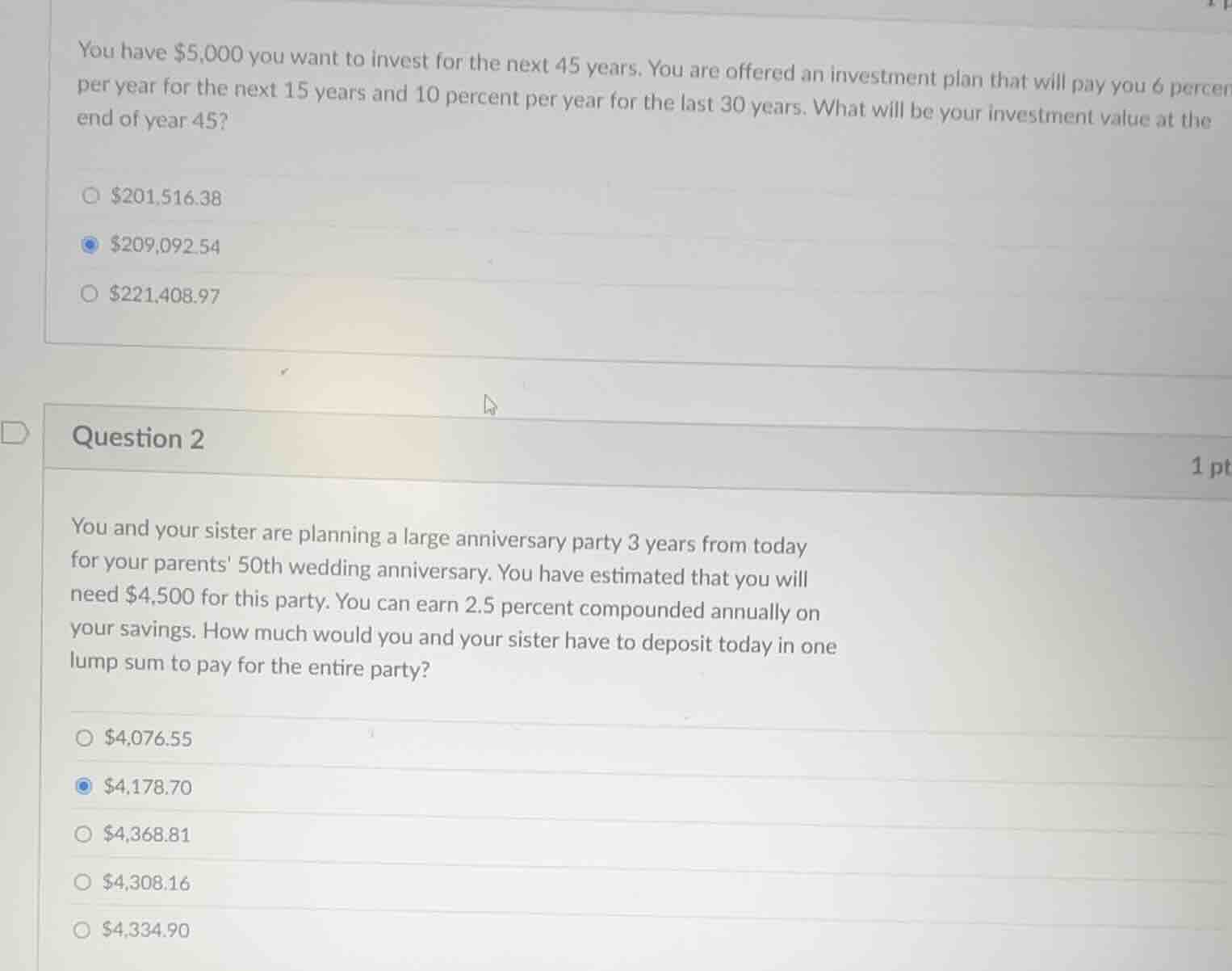 you have $5,000 you want to invest for the next 45 years. you are offer…