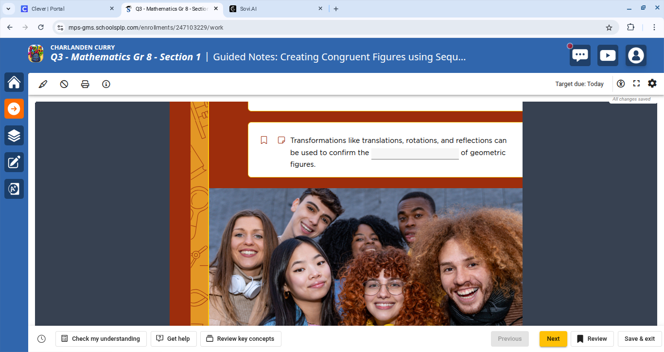 transformations like translations, rotations, and reflections can be us…