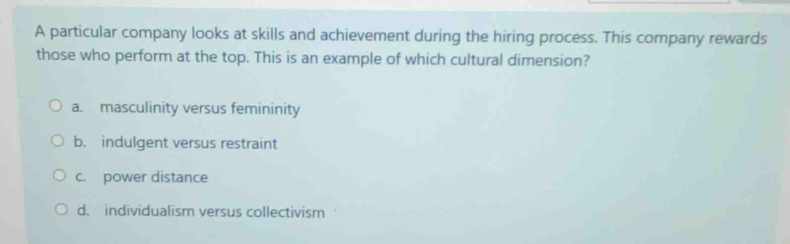 a particular company looks at skills and achievement during the hiring …