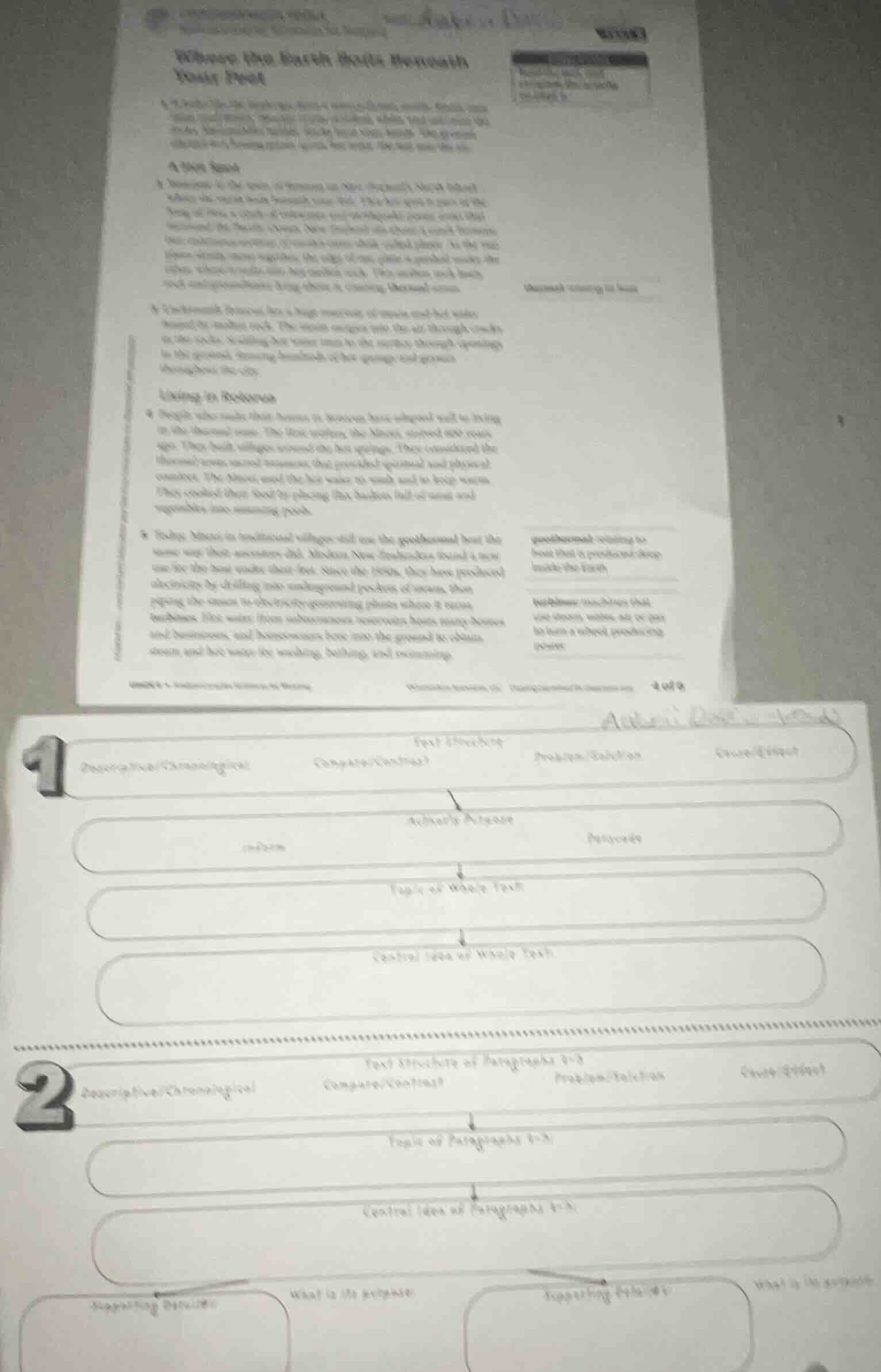 unwrap the earths inside research essay focus a. underline the key word…