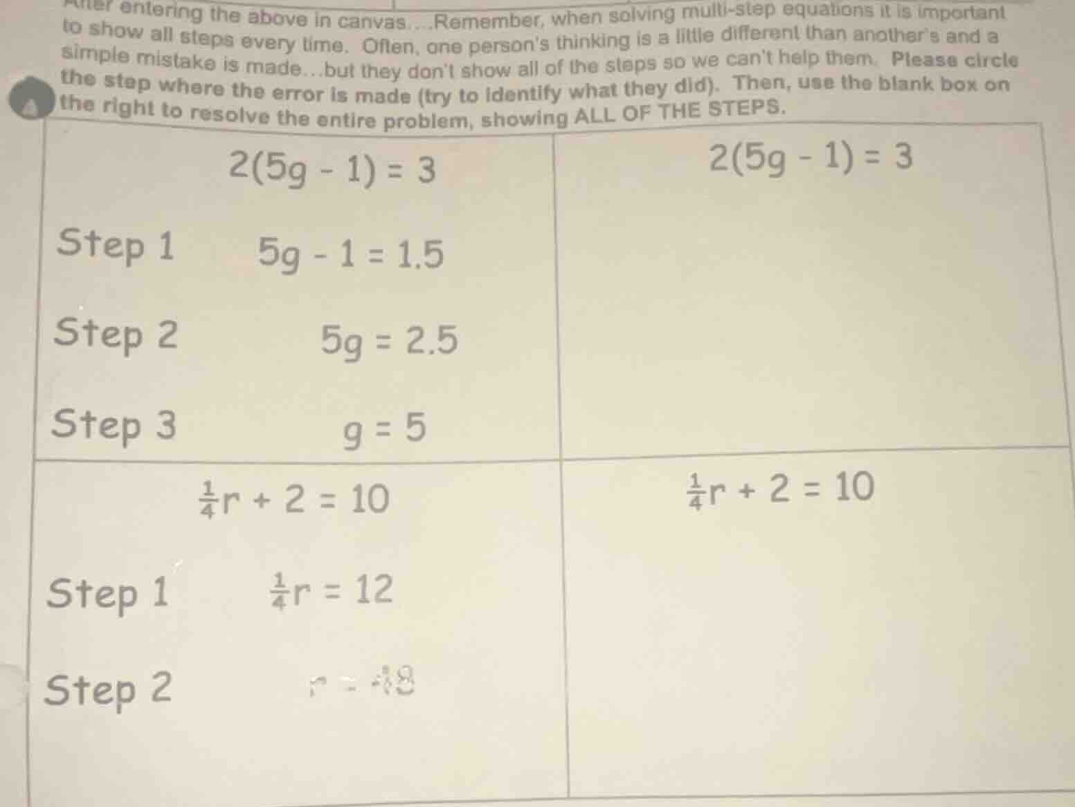after entering the above in canvas....remember, when solving multi-step…