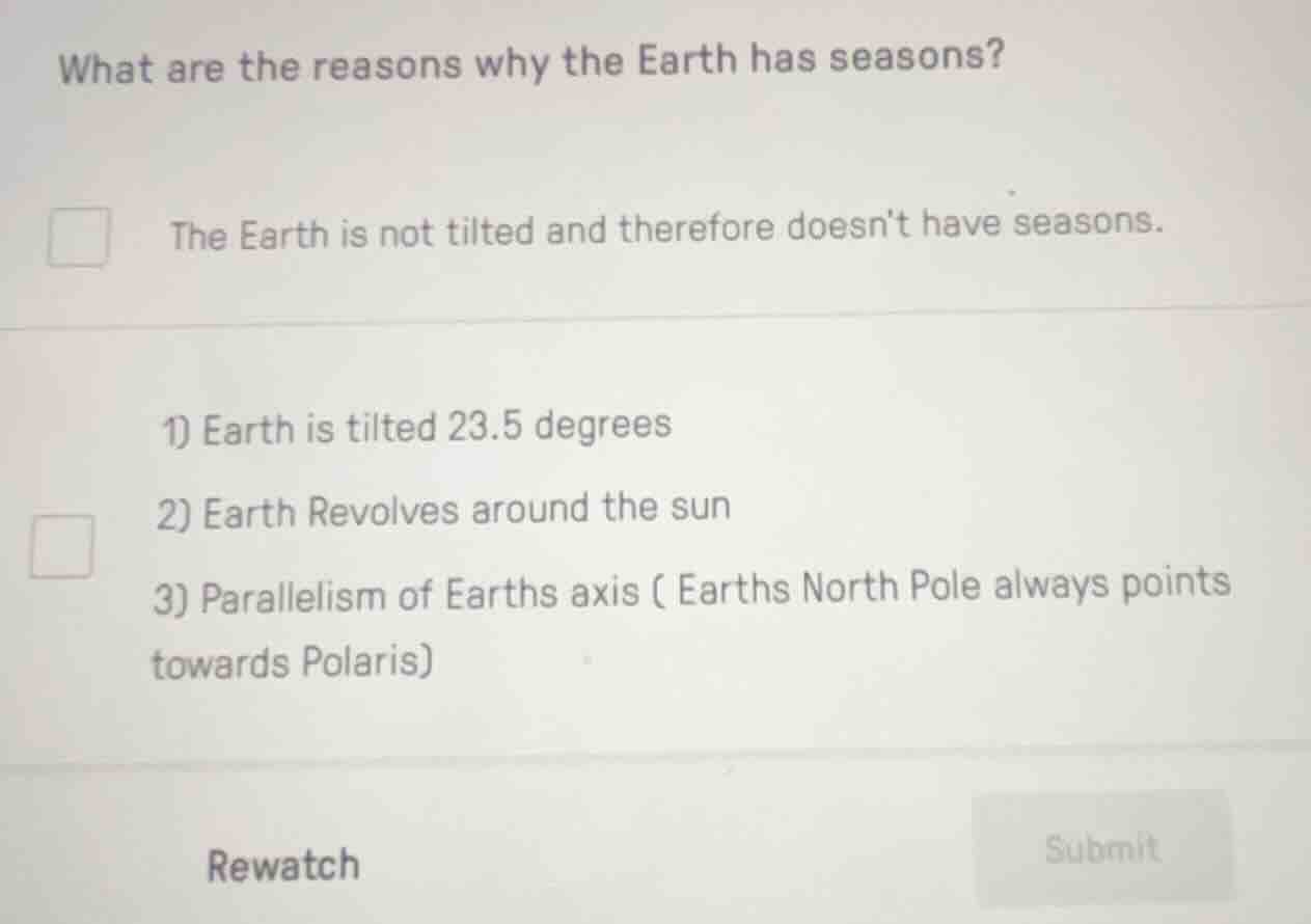 what are the reasons why the earth has seasons?the earth is not tilted …