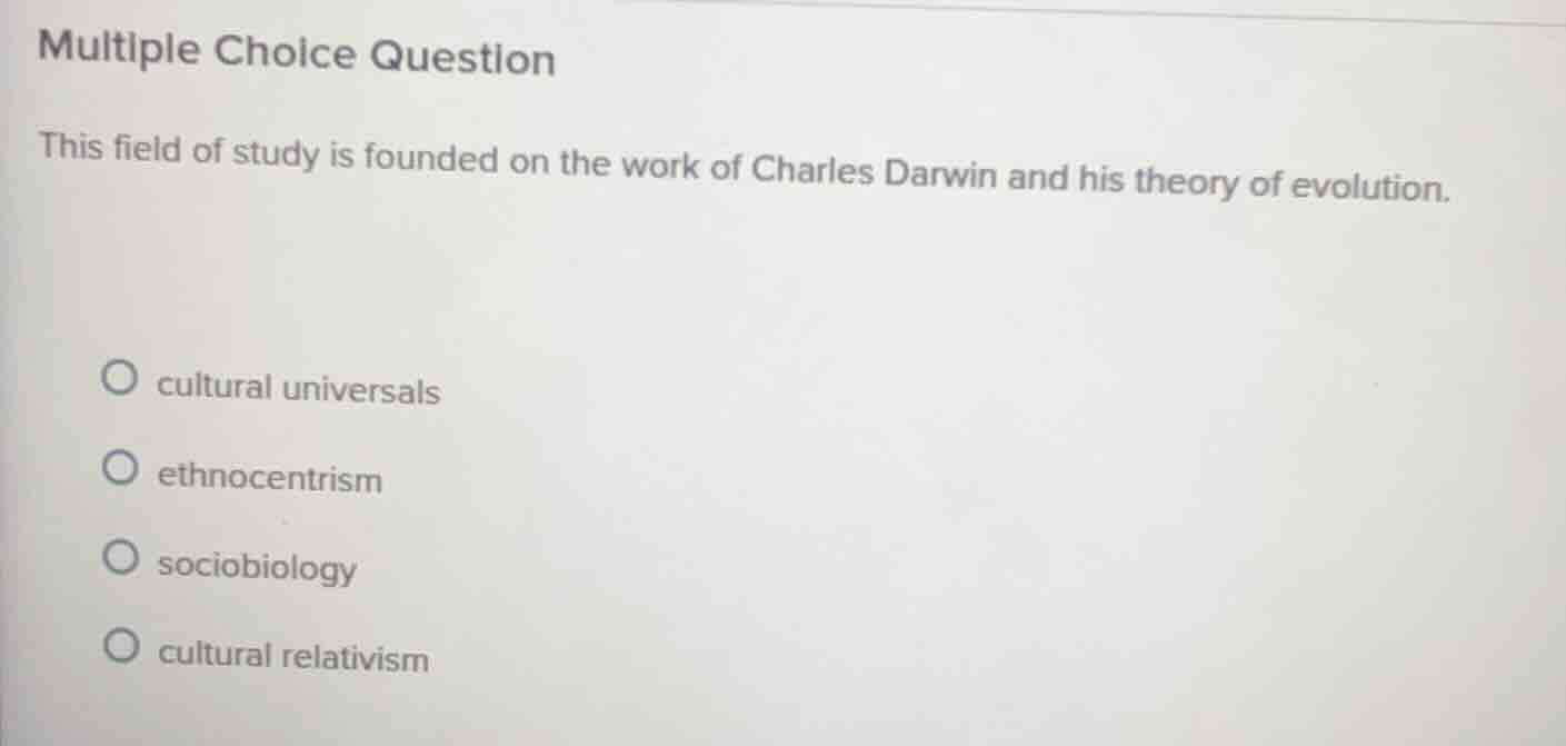 multiple choice question this field of study is founded on the work of …