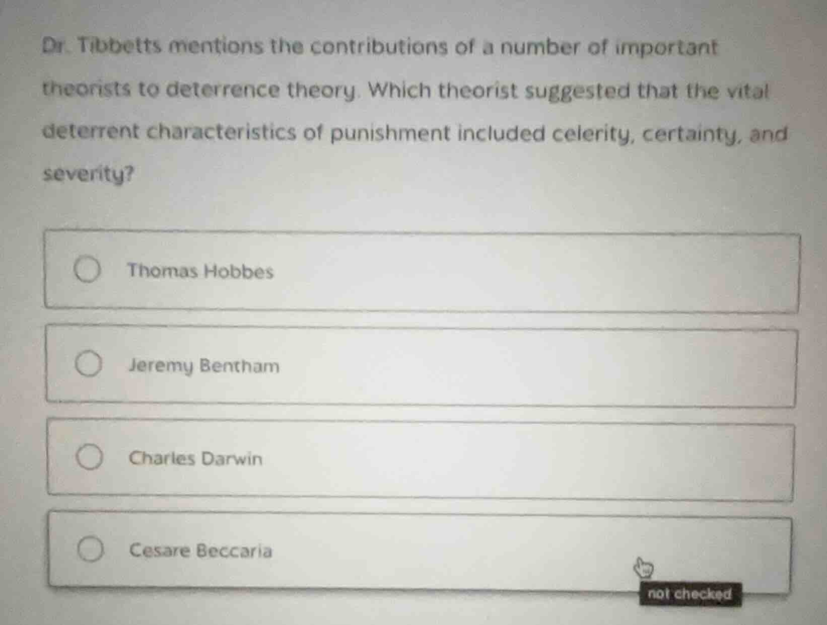 dr. tibbetts mentions the contributions of a number of important theori…