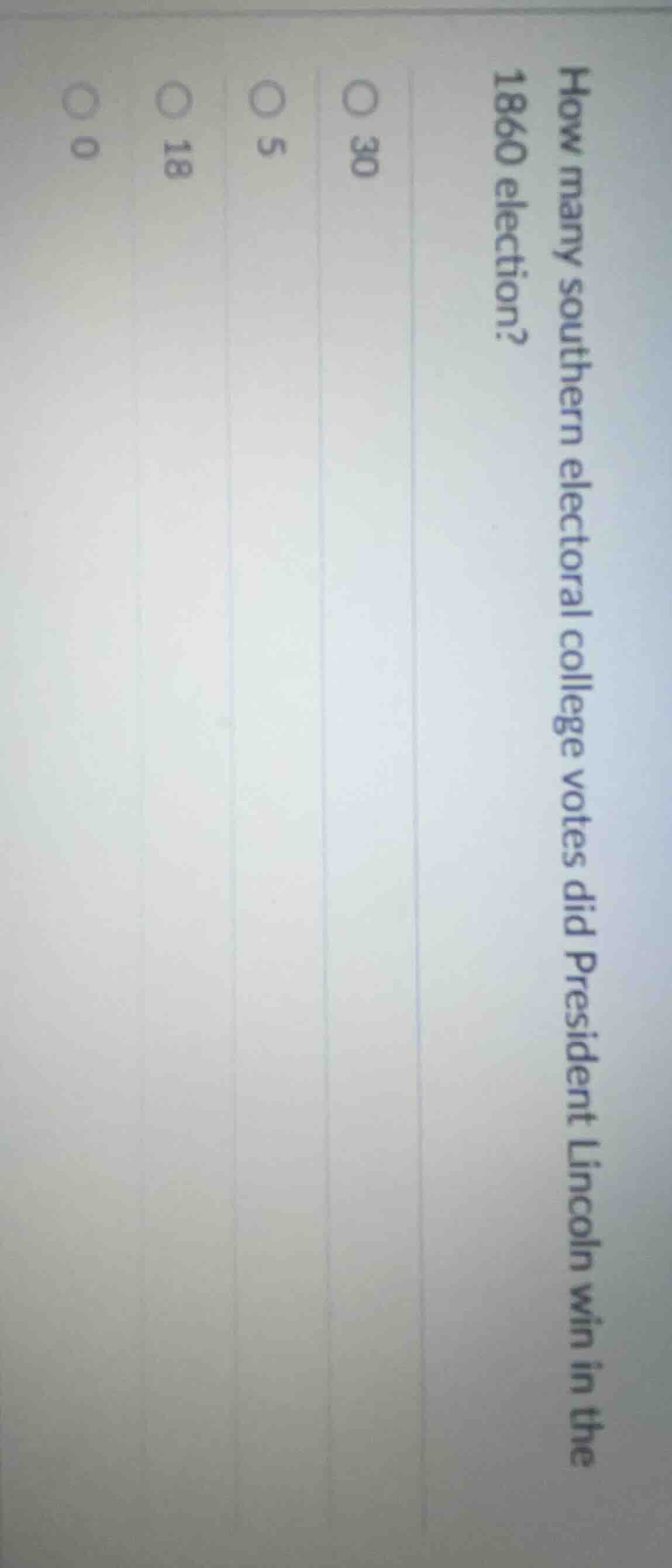 how many southern electoral college votes did president lincoln win in …