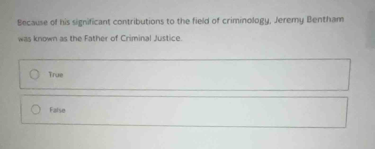 because of his significant contributions to the field of criminology, j…