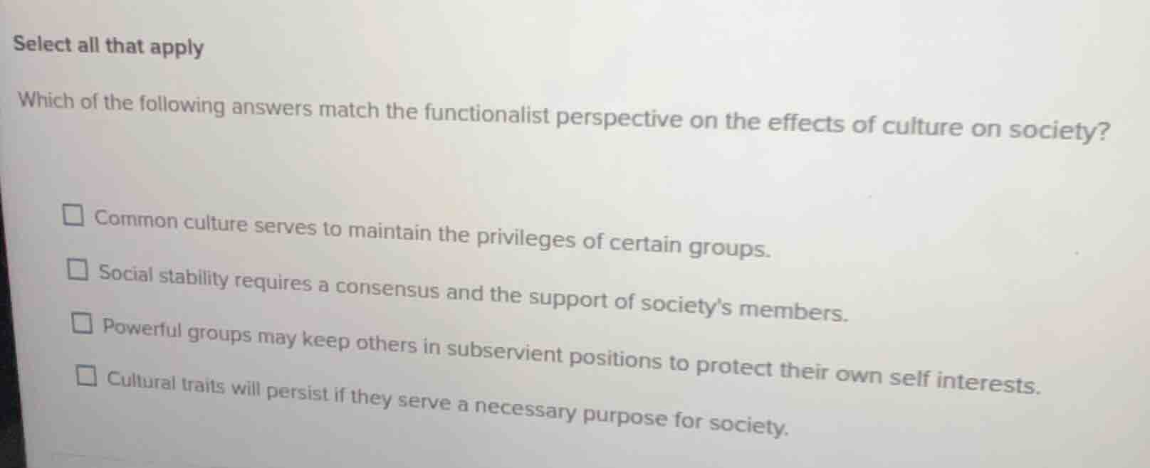 select all that apply which of the following answers match the function…