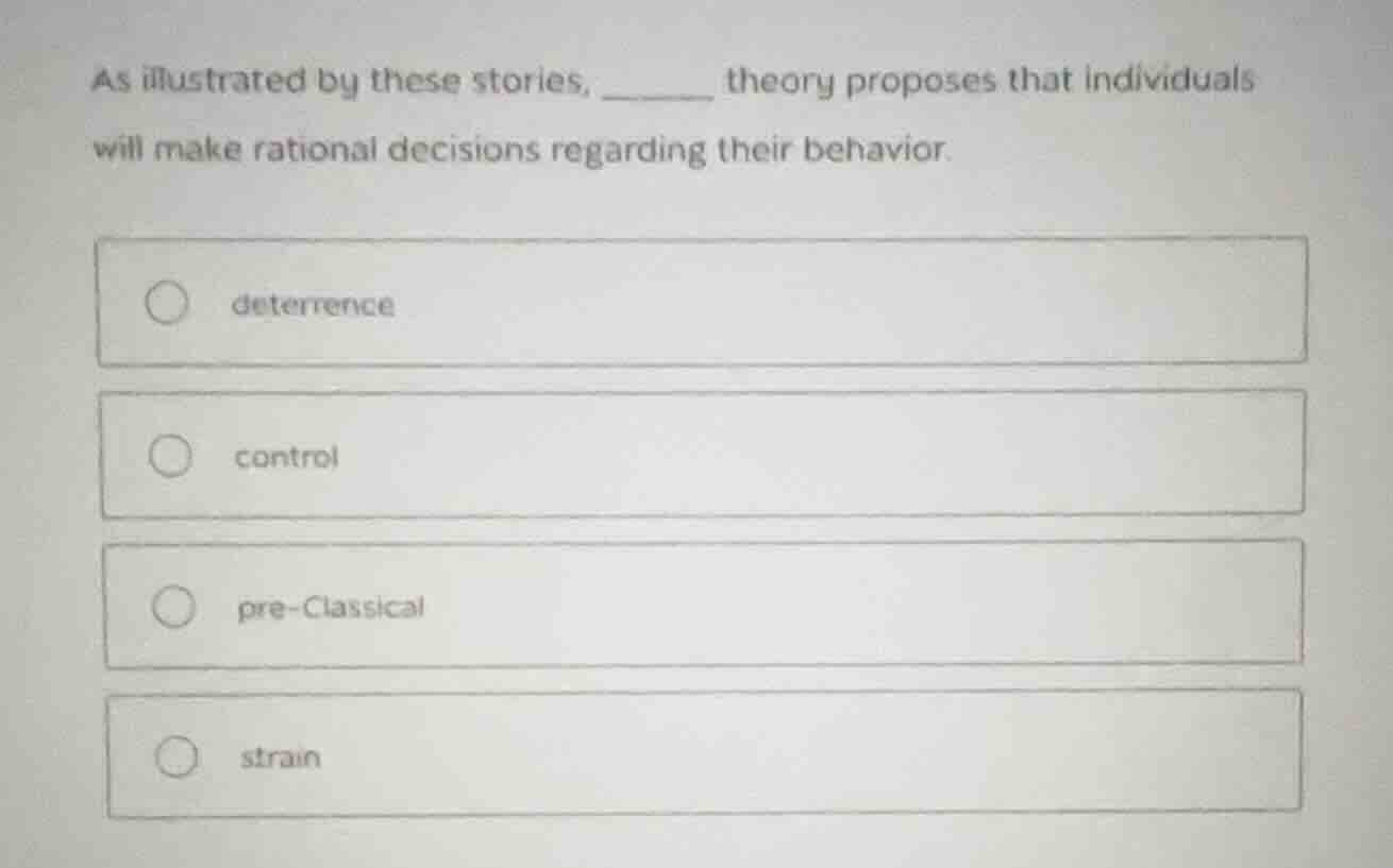 as illustrated by these stories, ______ theory proposes that individual…