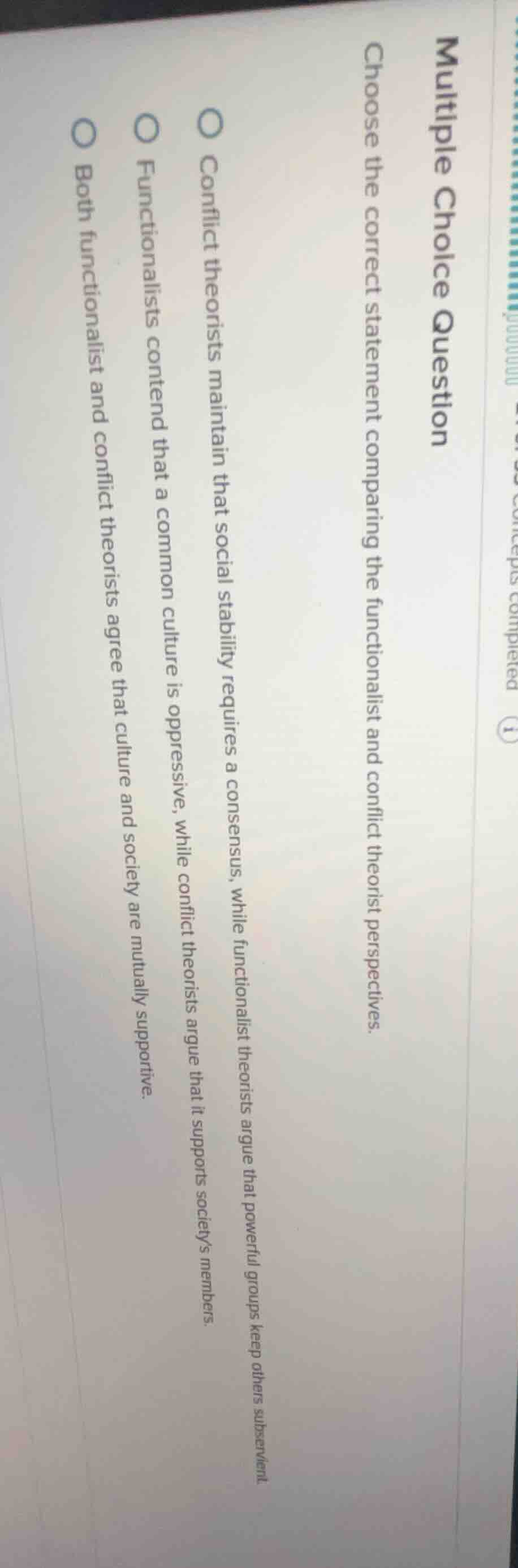 multiple choice question choose the correct statement comparing the fun…