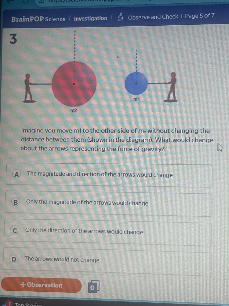 brainpop science / investigation / observe and check | page 5 of 7 3 im…