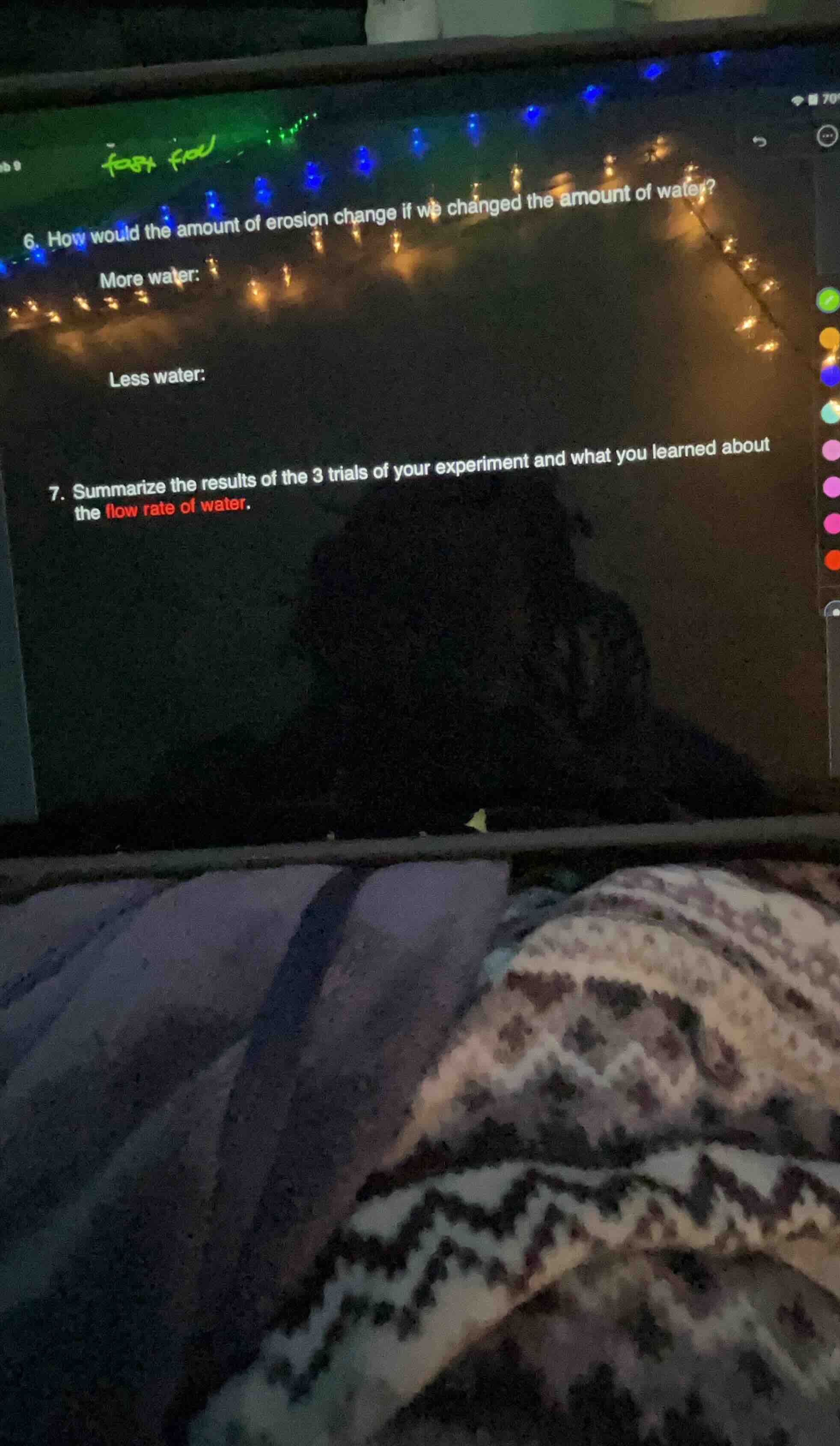 6. how would the amount of erosion change if we changed the amount of w…