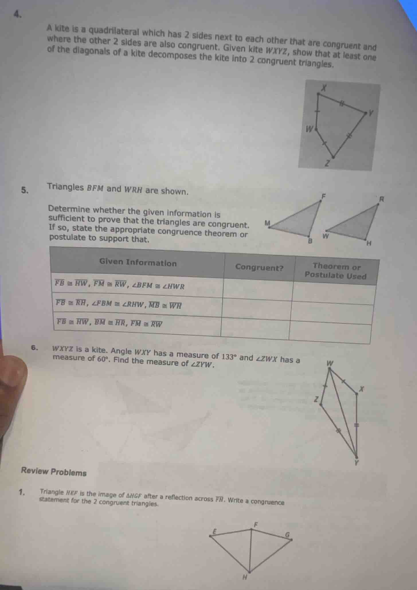4. a kite is a quadrilateral which has 2 sides next to each other that …