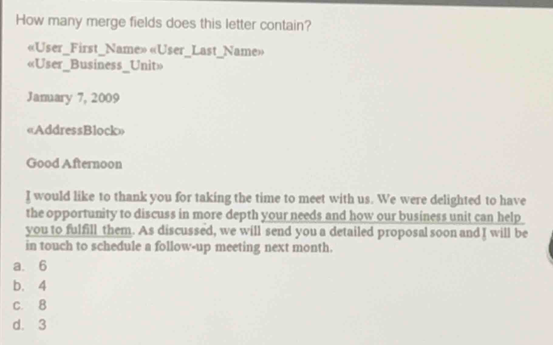 how many merge fields does this letter contain? «user_first_name» «user…