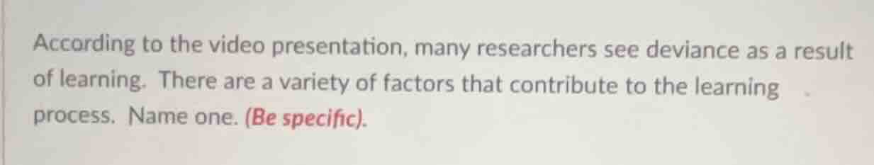 according to the video presentation, many researchers see deviance as a…