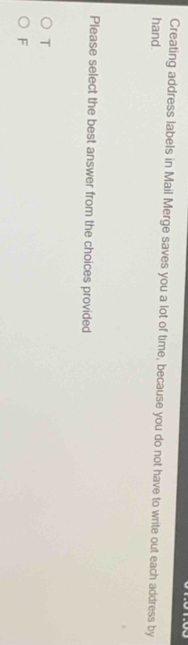 creating address labels in mail merge saves you a lot of time, because …