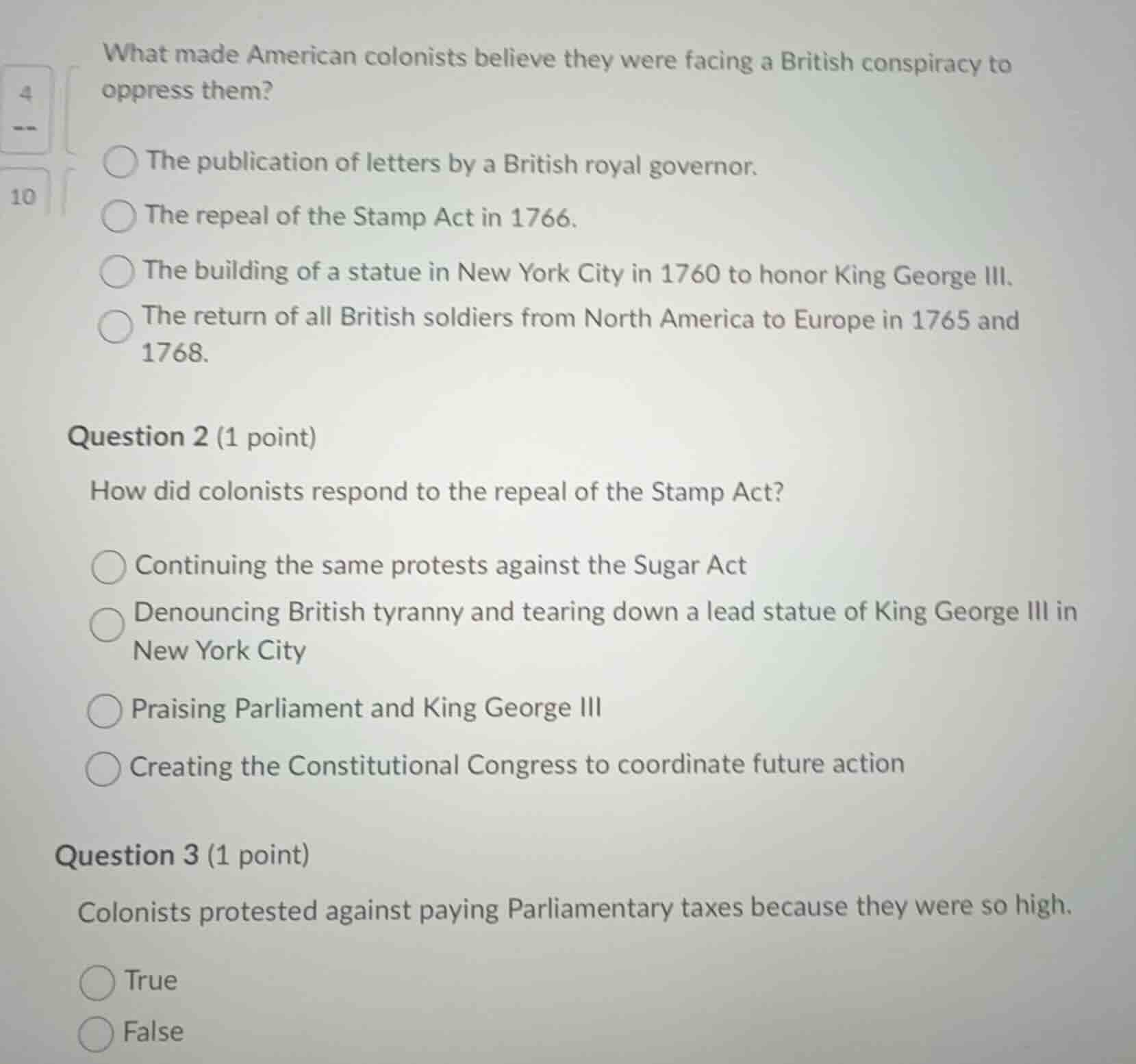 what made american colonists believe they were facing a british conspir…