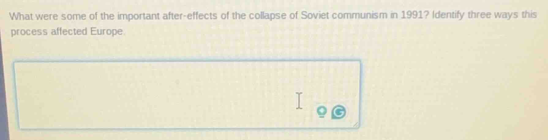 what were some of the important after-effects of the collapse of soviet…