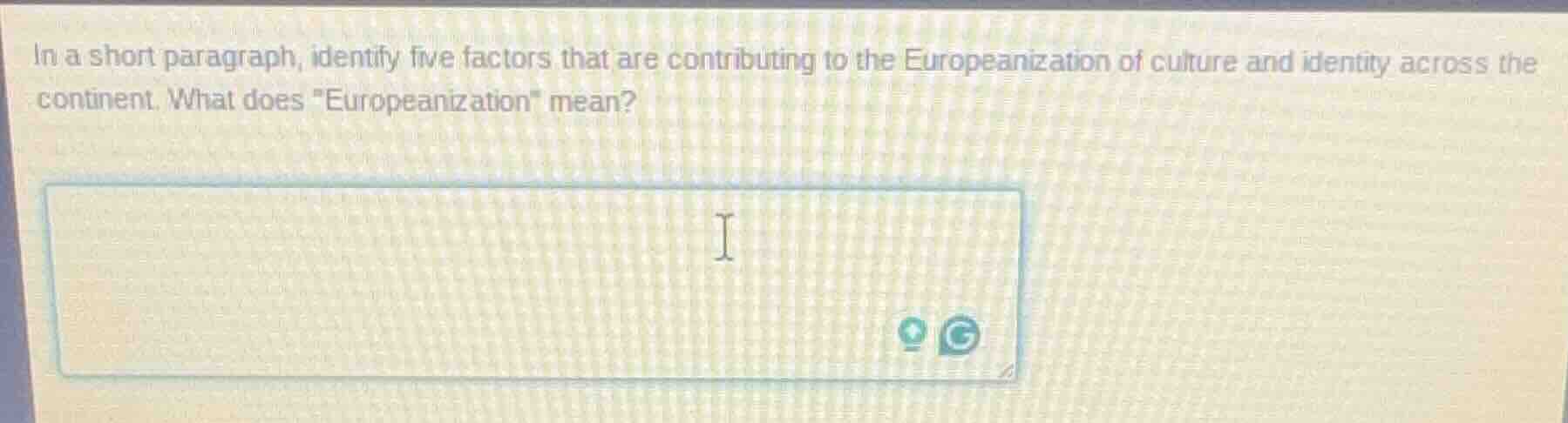 in a short paragraph, identify five factors that are contributing to th…