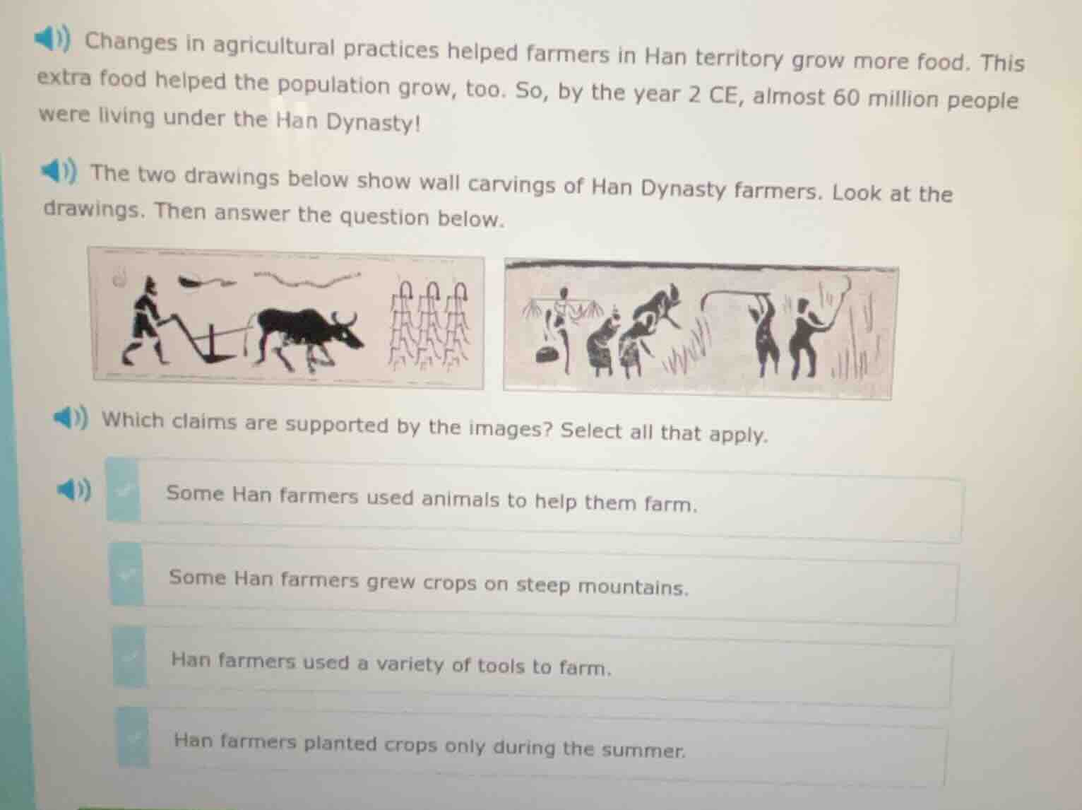 changes in agricultural practices helped farmers in han territory grow …