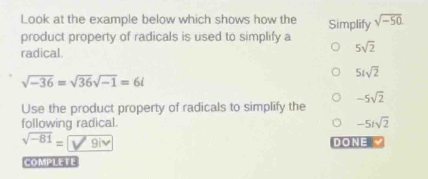 look at the example below which shows how the product property of radic…