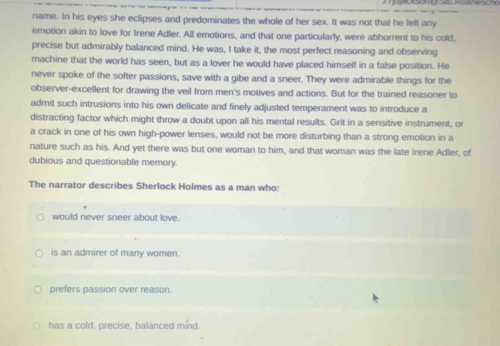 name. in his eyes she eclipses and predominates the whole of her sex. i…