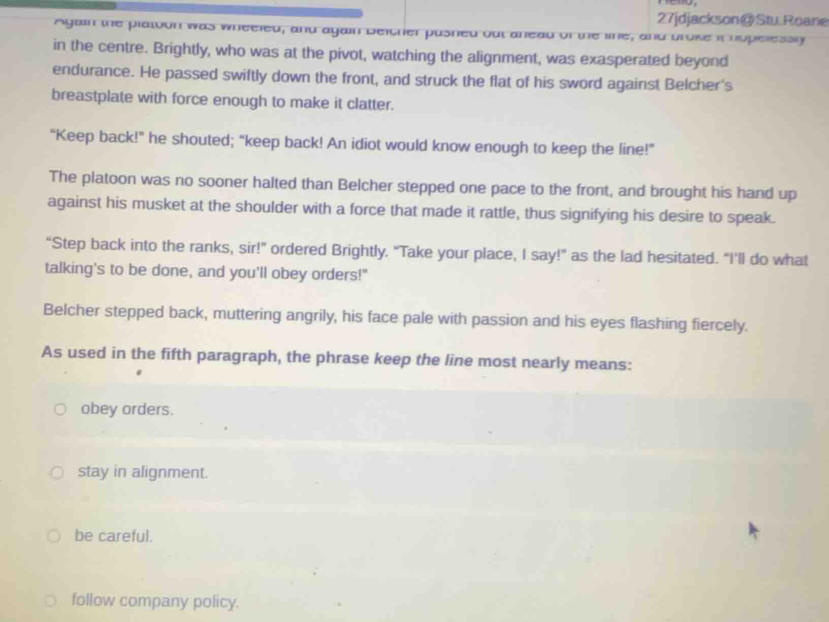 again the platoon was wheeled, and again belcher pushed out ahead of th…