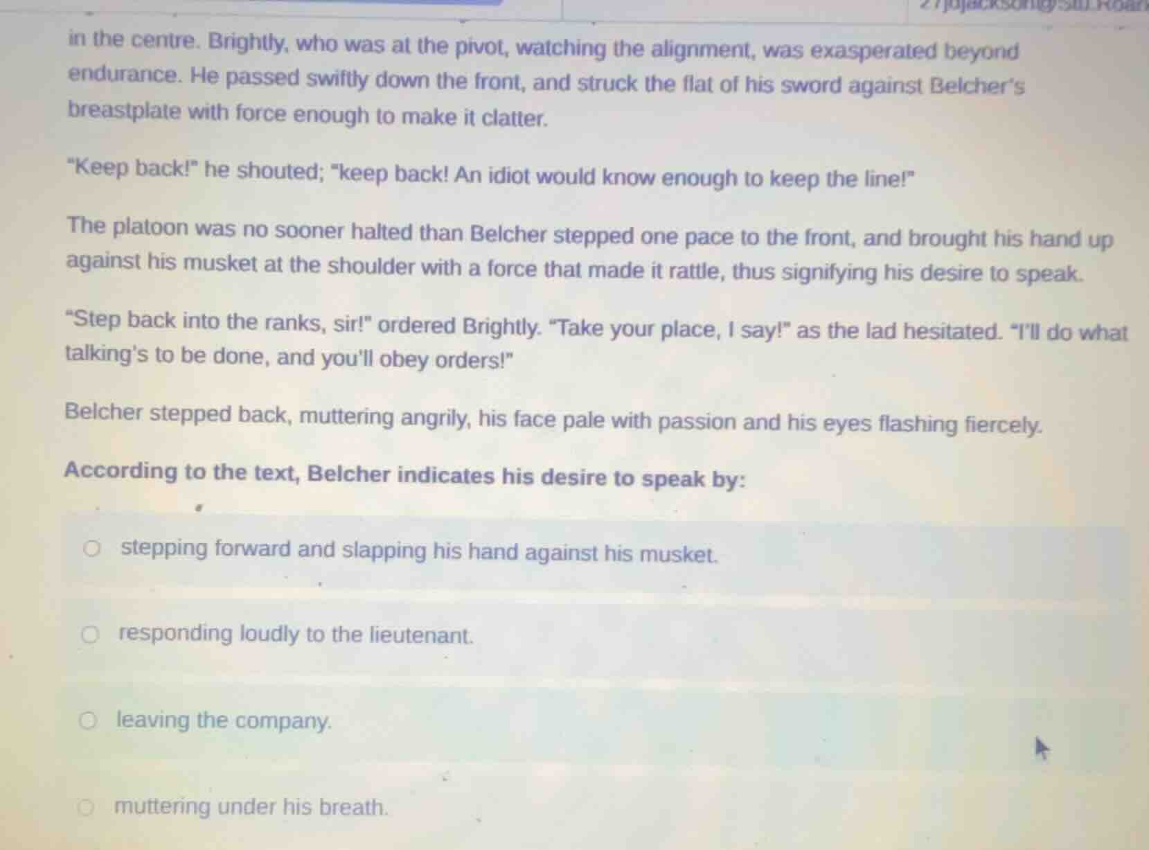 in the centre. brightly, who was at the pivot, watching the alignment, …