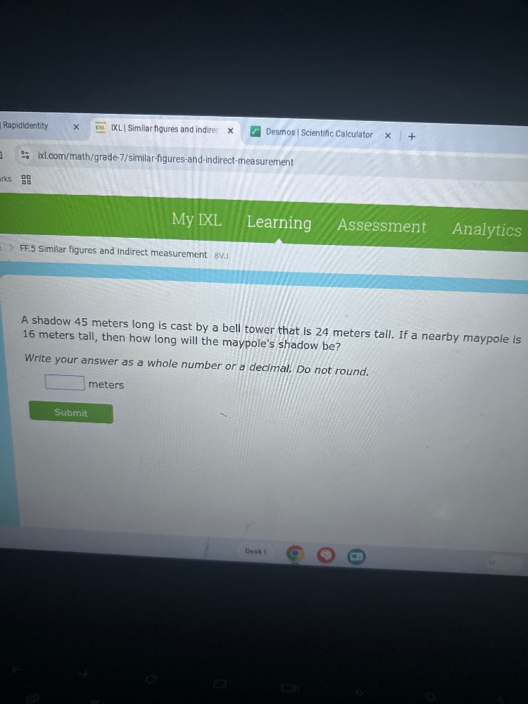 ff.5 similar figures and indirect measurement 8vj a shadow 45 meters lo…