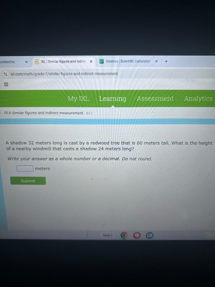 ff.5 similar figures and indirect measurement 8vj a shadow 32 meters lo…