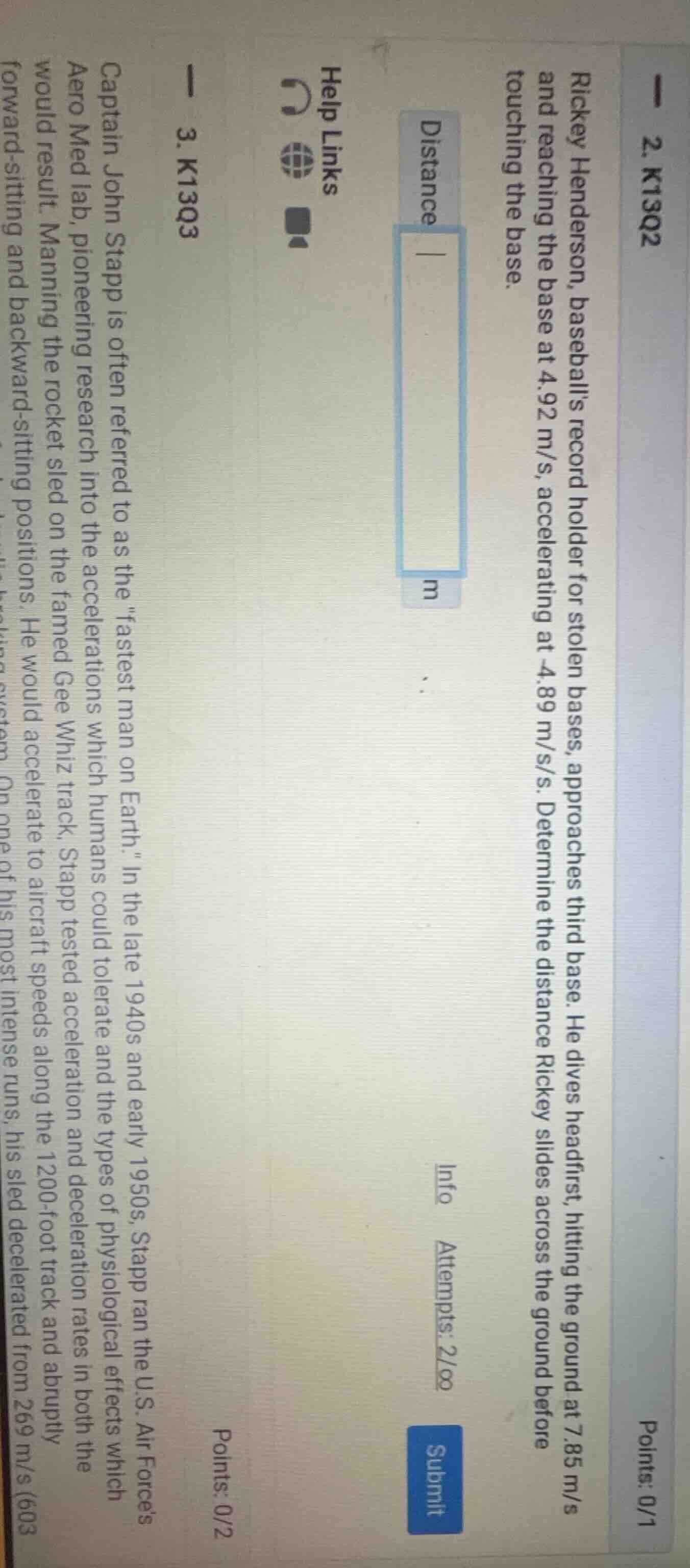 2. k13q2 points: 0/1 rickey henderson, baseballs record holder for stol…