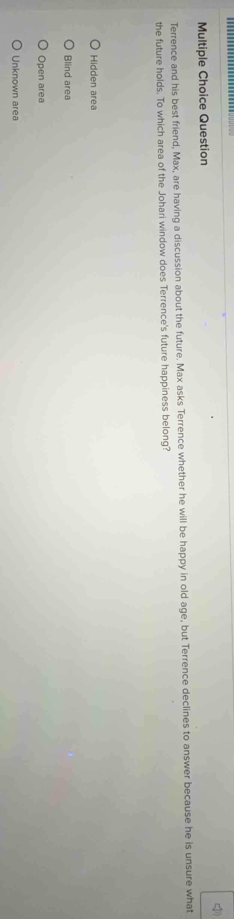 multiple choice question terrence and his best friend, max, are having …