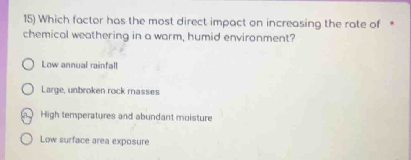 15) which factor has the most direct impact on increasing the rate of c…