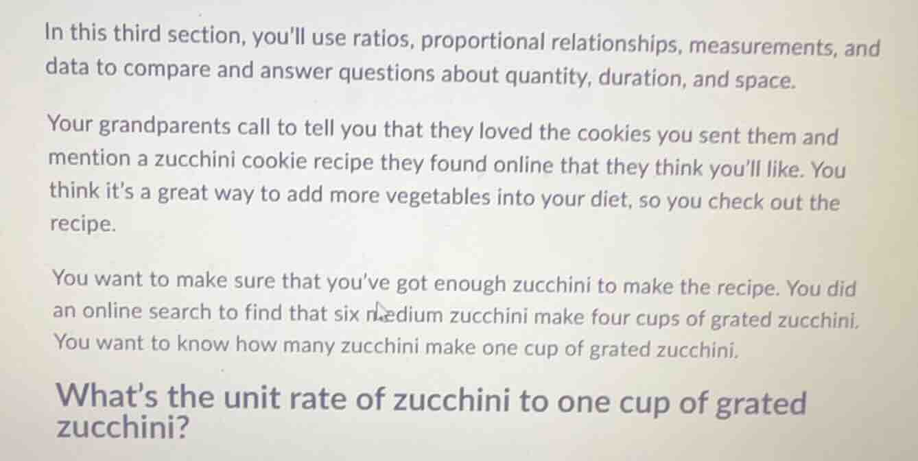 in this third section, youll use ratios, proportional relationships, me…