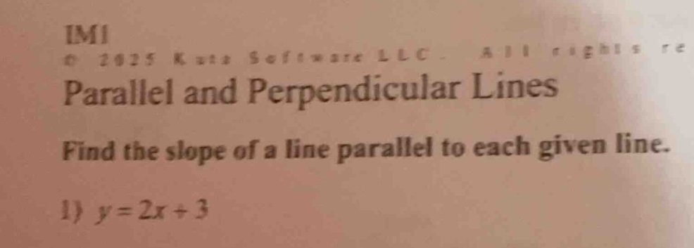 imi © 2025 kuta software llc. all rights re parallel and perpendicular …