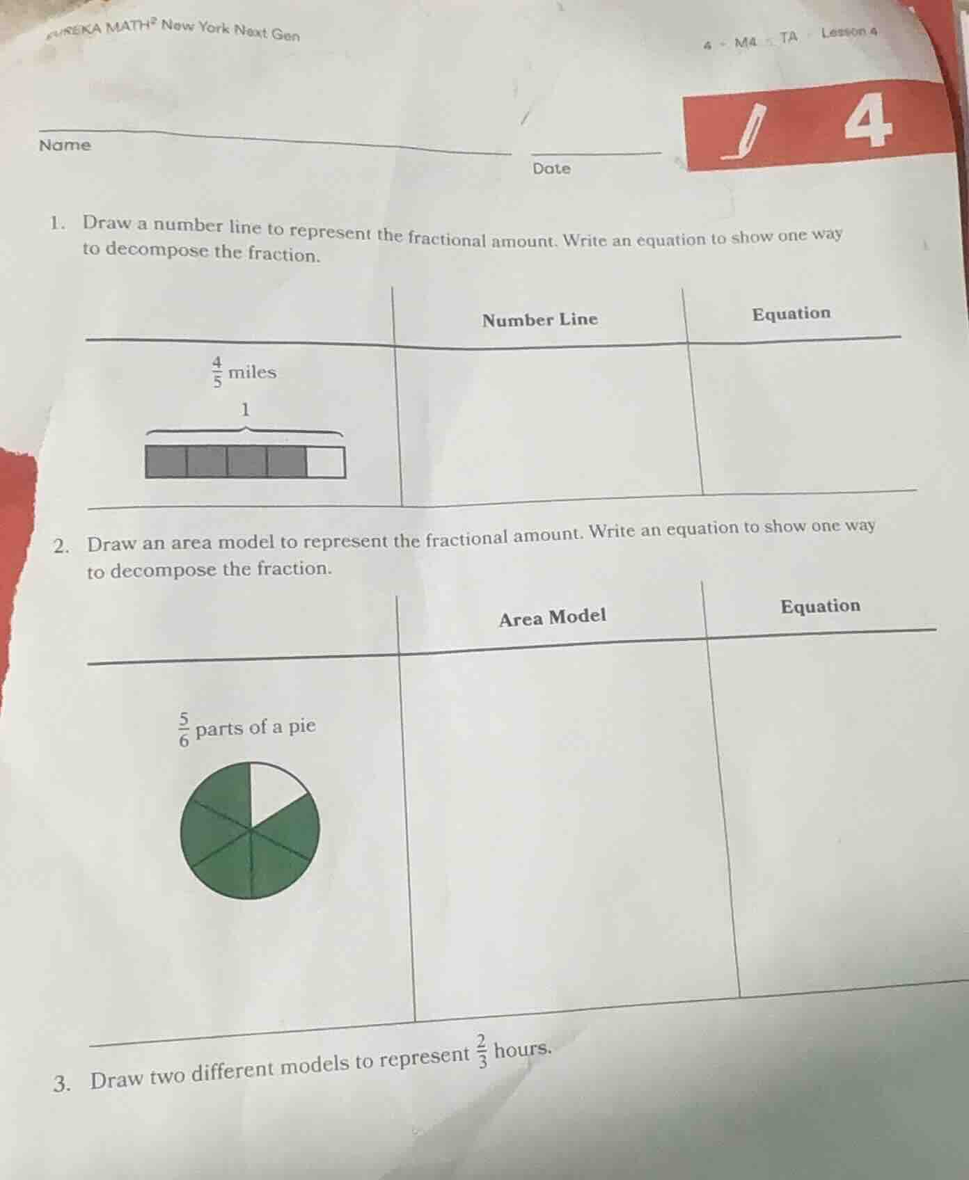 eureka math² new york next gen 4 - m4 ta lesson 4 name date 1. draw a n…