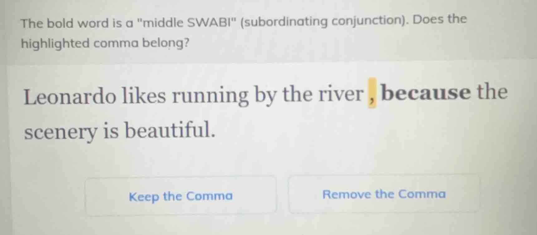 the bold word is a \middle swabi\ (subordinating conjunction). does the…