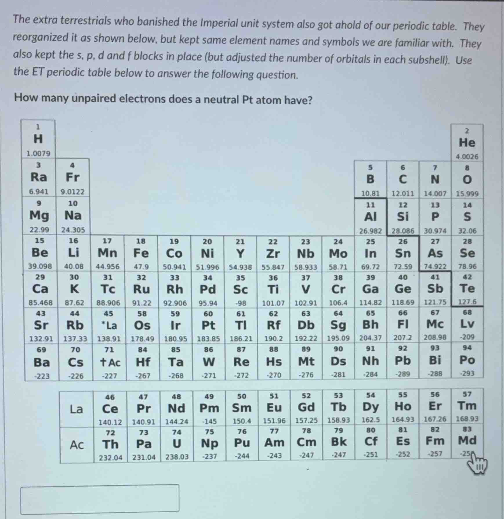 the extra terrestrials who banished the imperial unit system also got a…