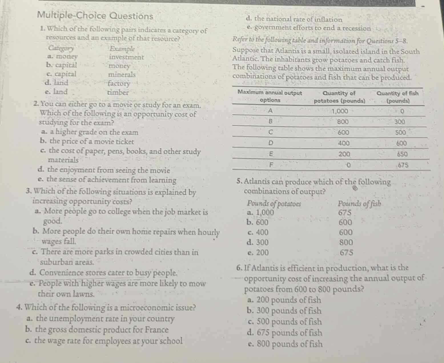 multiple-choice questions1. which of the following pairs indicates a ca…