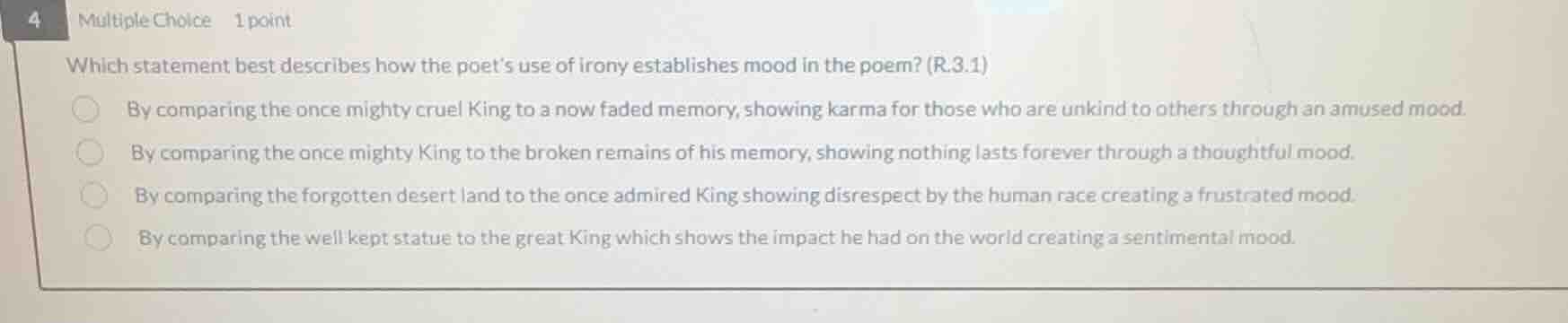4 multiple choice 1 point which statement best describes how the poets …