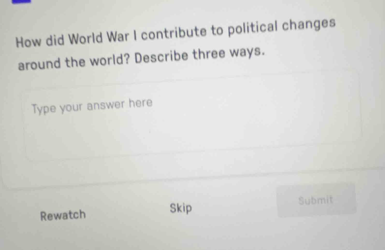 how did world war i contribute to political changes around the world? d…