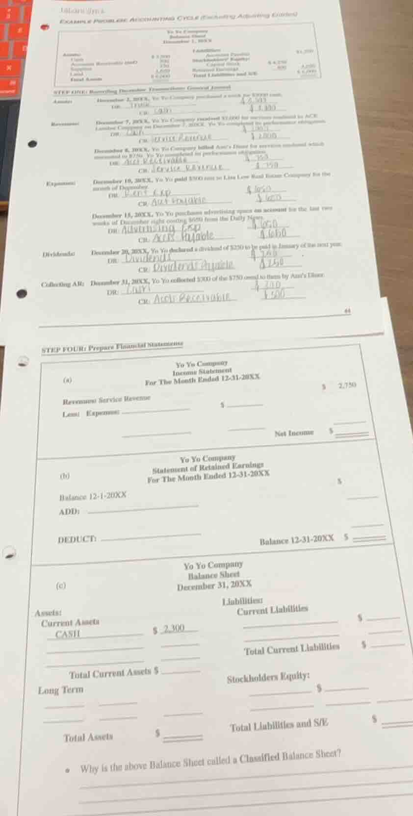 example problem: accounting cycle (journalizing adjusting entries)yo yo…