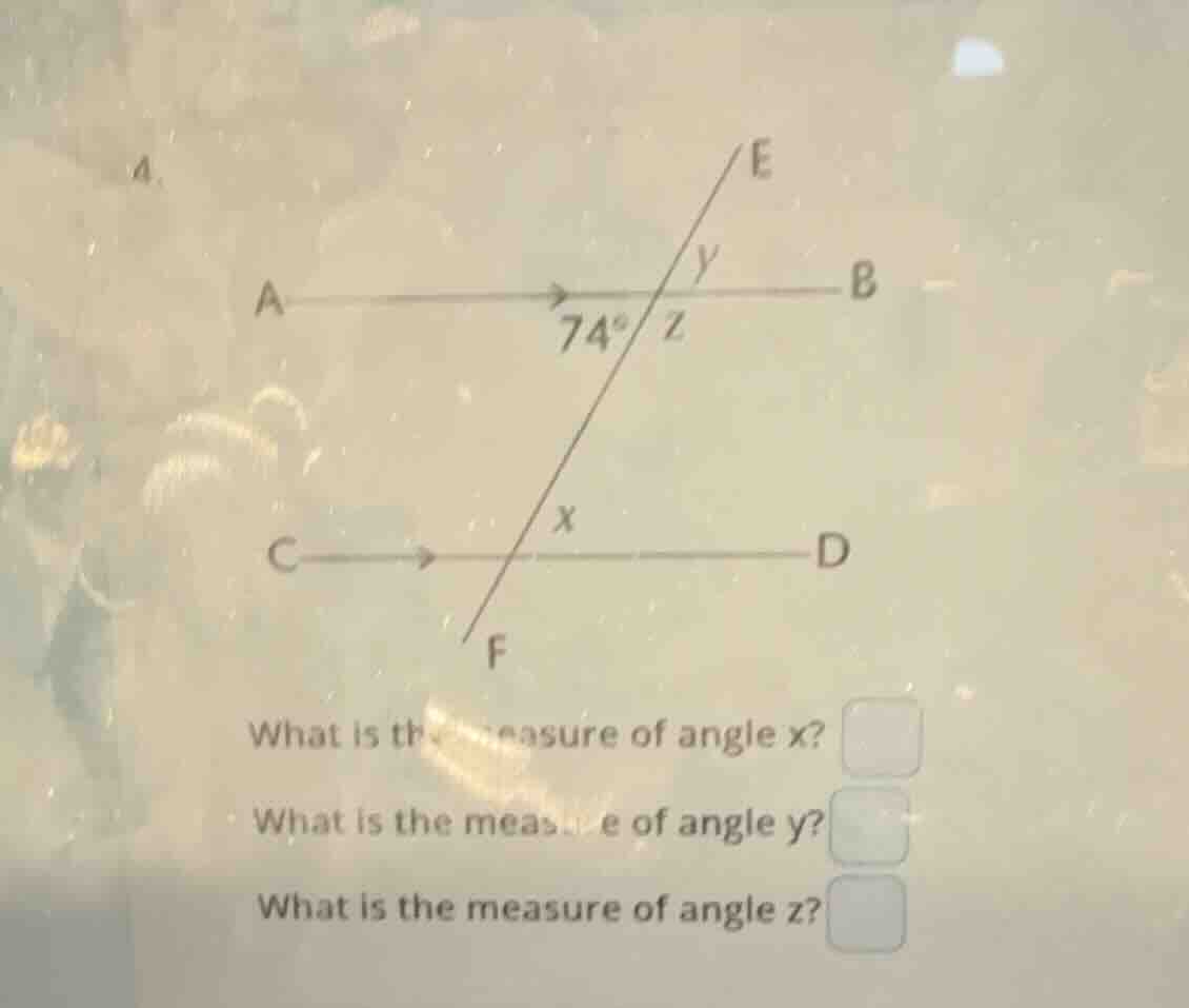 what is the measure of angle x? what is the measure of angle y? what is…