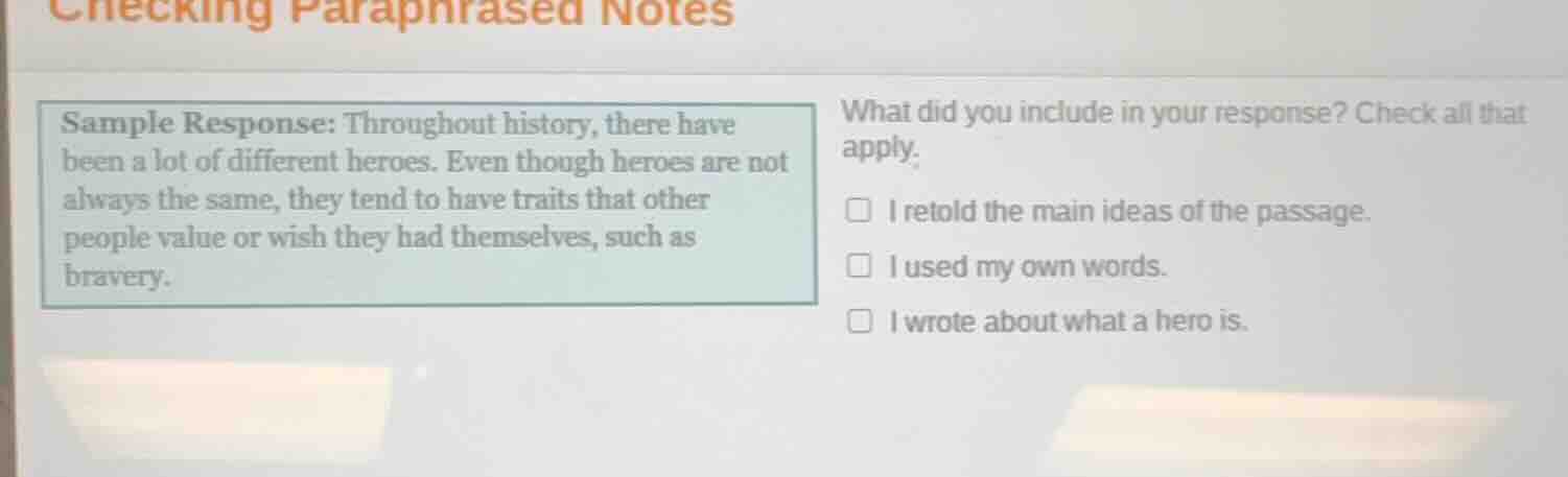 checking paraphrased notes sample response: throughout history, there h…
