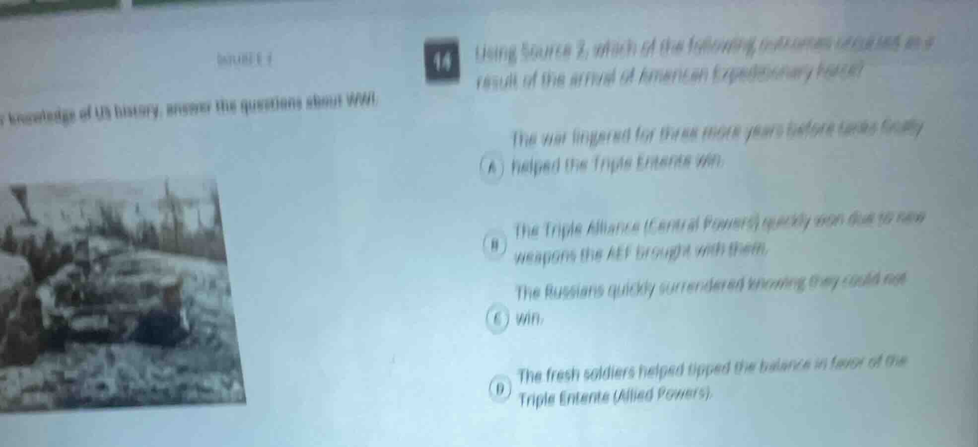 source 1 knowledge of us history, answer the questions about wwi. 14 us…