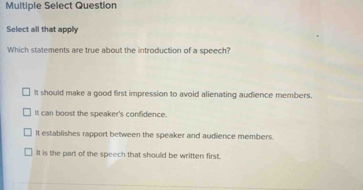 multiple select question select all that apply which statements are tru…