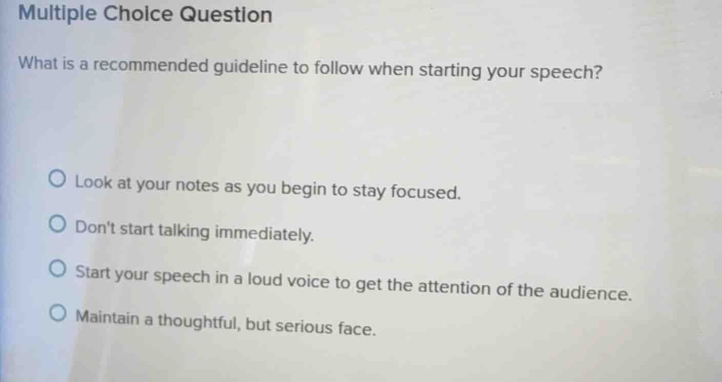 multiple choice question what is a recommended guideline to follow when…