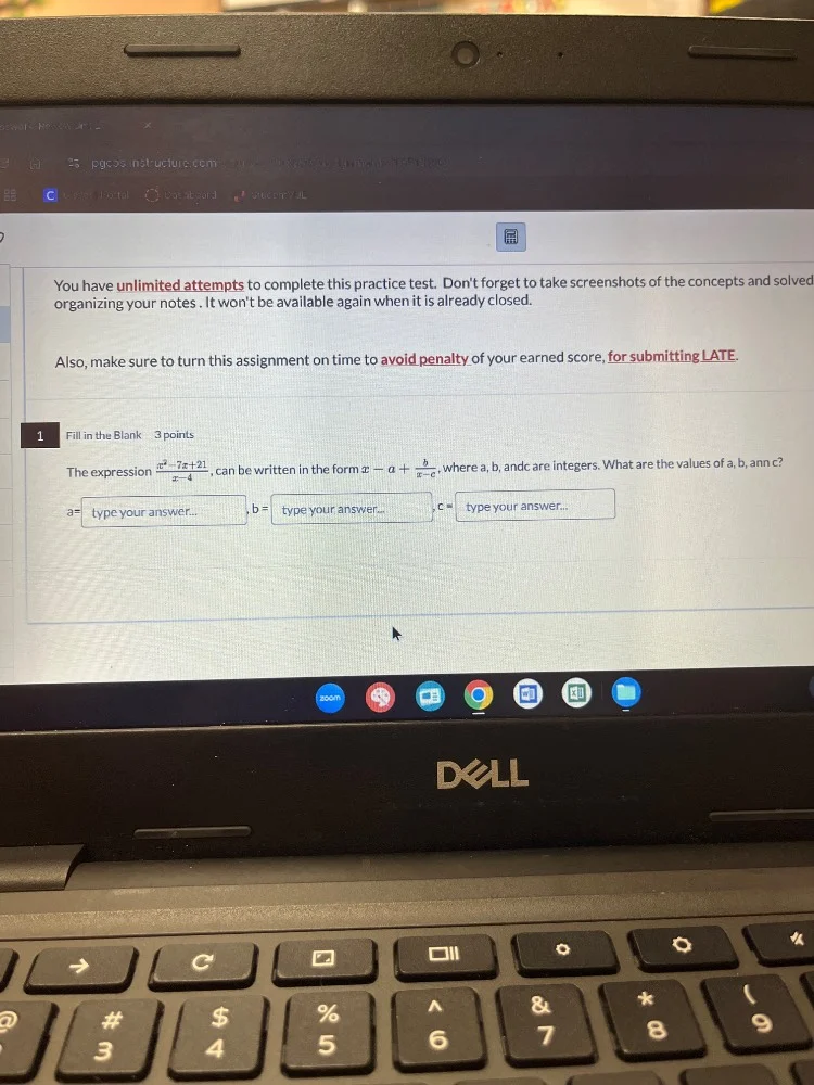 you have unlimited attempts to complete this practice test. dont forget…