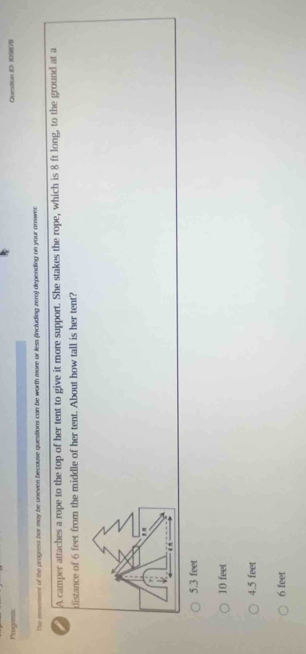 question id: 109879 progress: the movement of the progress bar may be u…